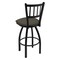 Holland Bar Stool Co 30" Swivel Bar Stool, Black Wrinkle, Graph Chalice Seat 81030BW019 - alternate 2